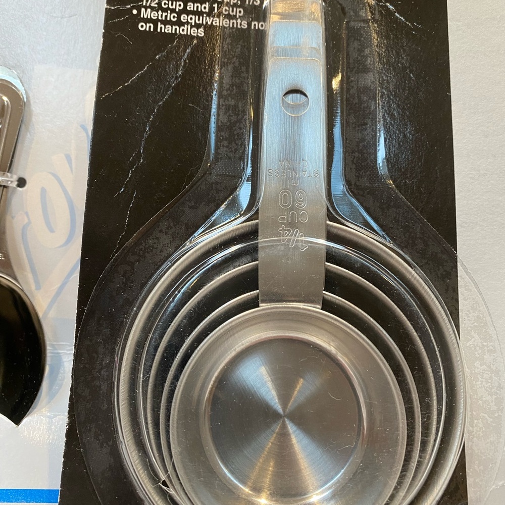 NWT Stainless Steel Measuring Cups and Spoons - Picture 3 of 7